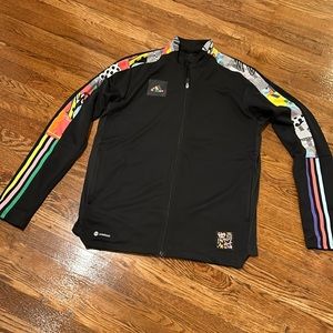 Adidas multi colored men’s zip up